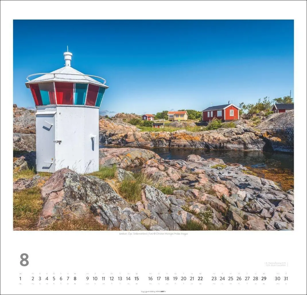 Bild: 9783839903896 | Schweden Kalender 2027 - Licht und Wasser | Kalender | Spiralbindung