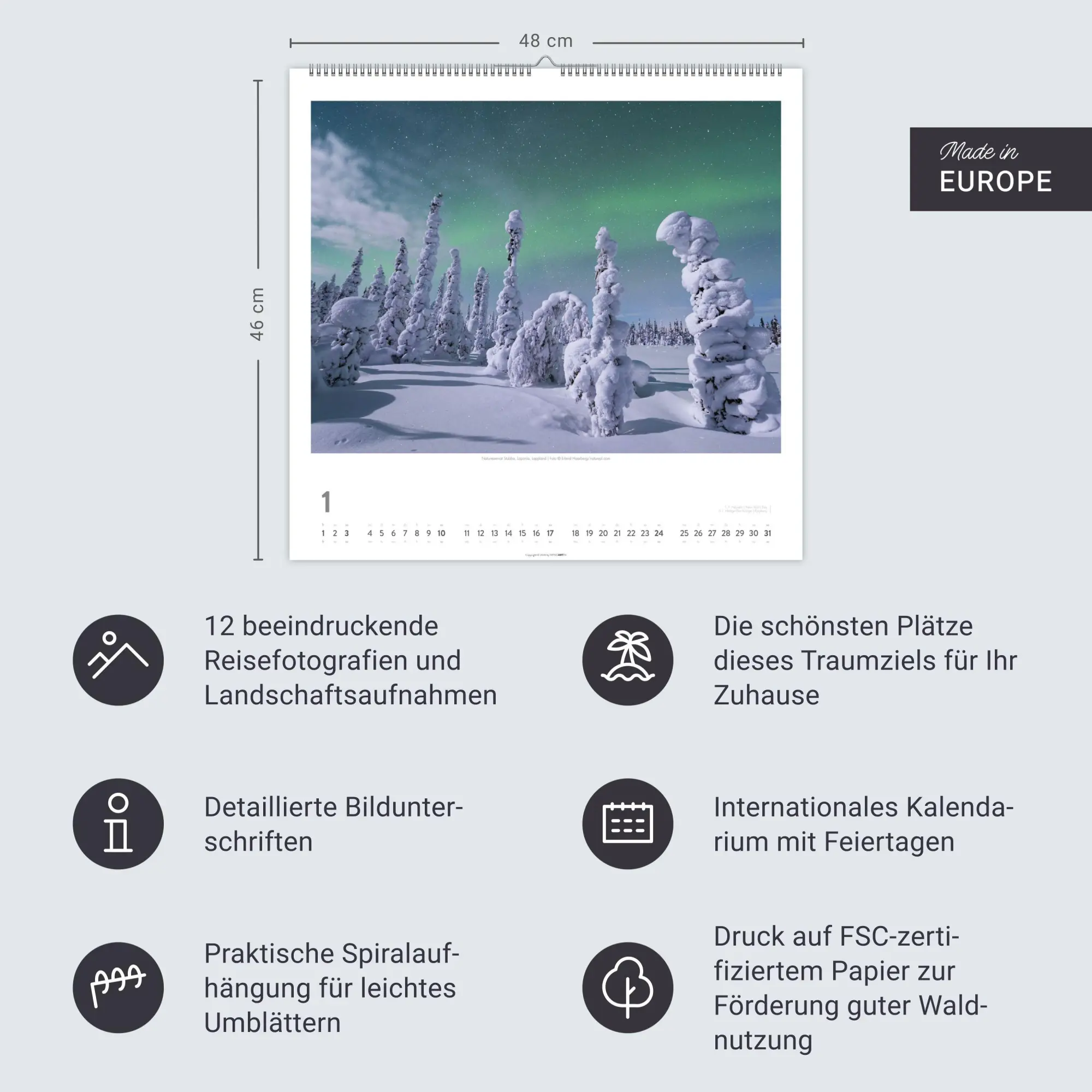 Bild: 9783839903896 | Schweden Kalender 2027 - Licht und Wasser | Kalender | Spiralbindung
