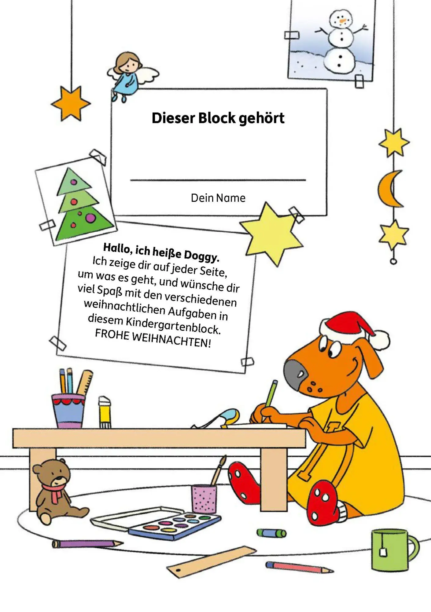 Bild: 9783881003896 | Weihnachtsrätsel - Kunterbunter Kindergartenblock ab 3 Jahre | Maier