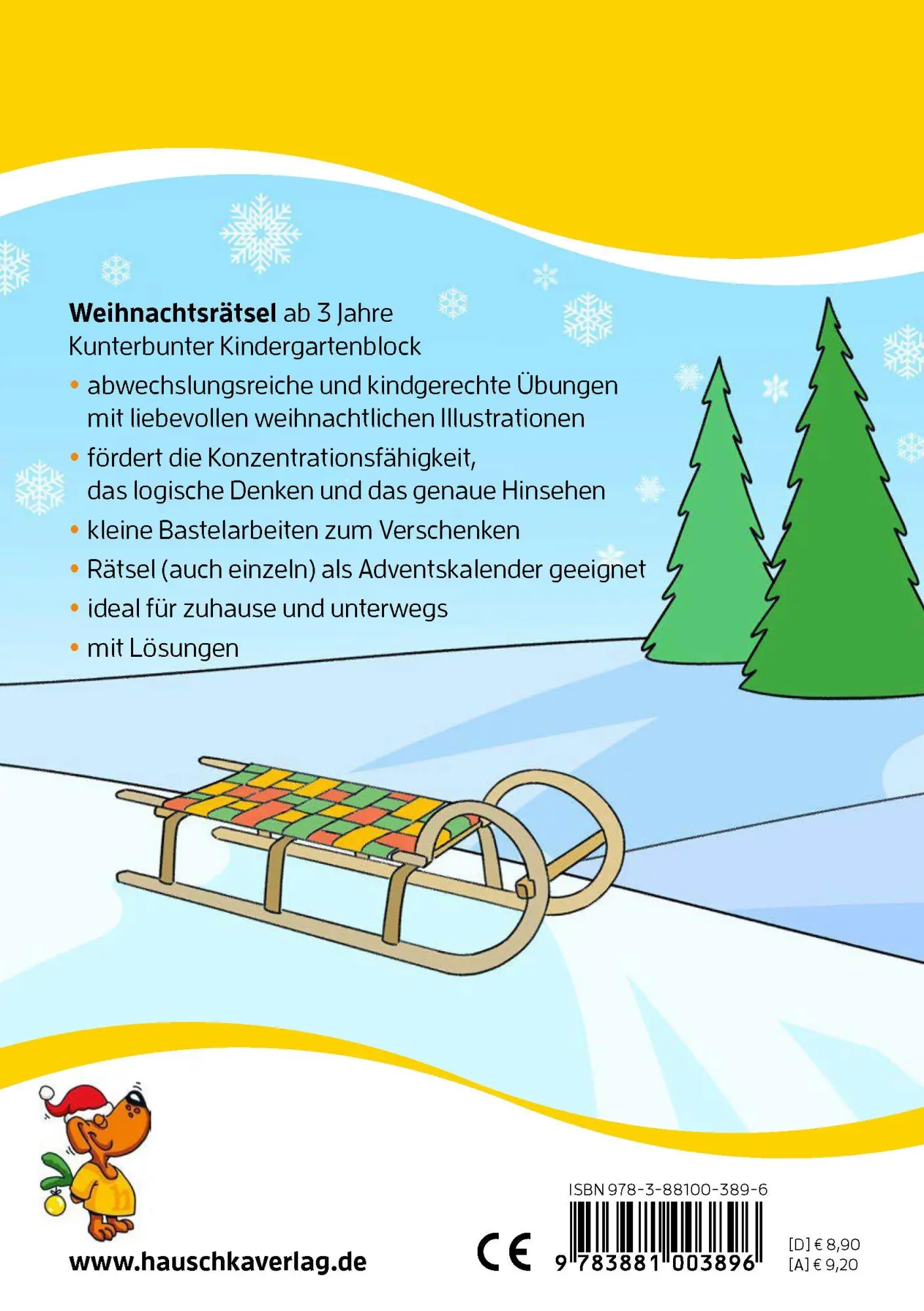 Bild: 9783881003896 | Weihnachtsrätsel - Kunterbunter Kindergartenblock ab 3 Jahre | Maier