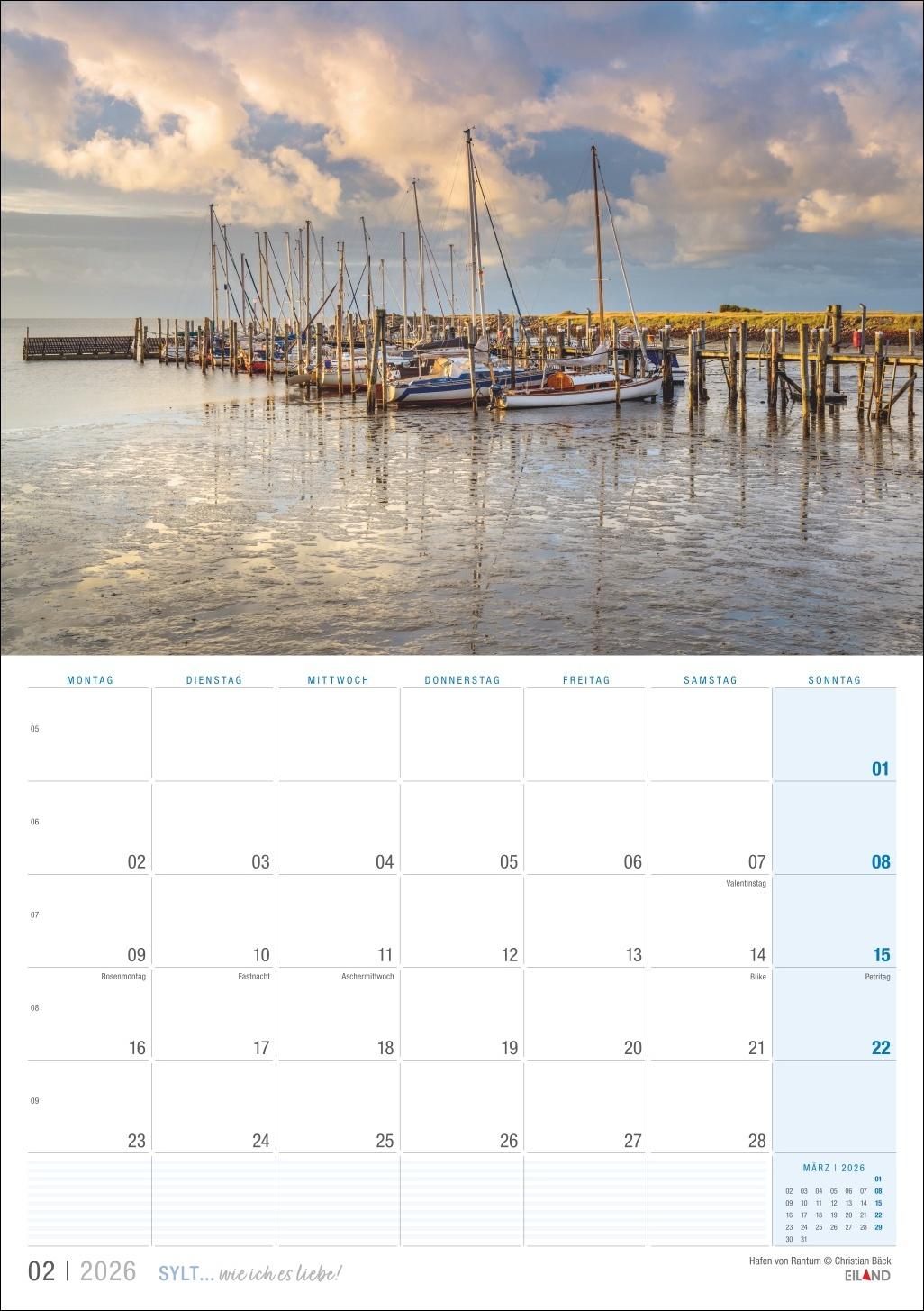 Bild: 9783964023896 | Sylt ... wie ich es liebe Kalender 2026 | Eiland | Kalender | 13 S.