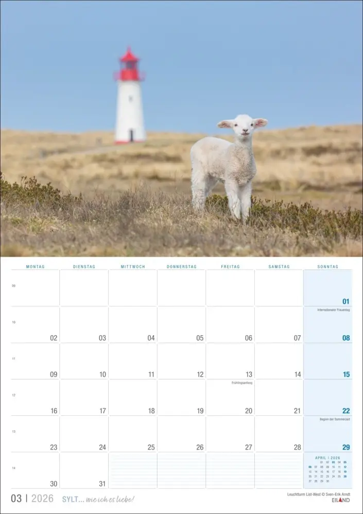 Bild: 9783964023896 | Sylt ... wie ich es liebe Kalender 2026 | Kalender | Deutsch | 2026