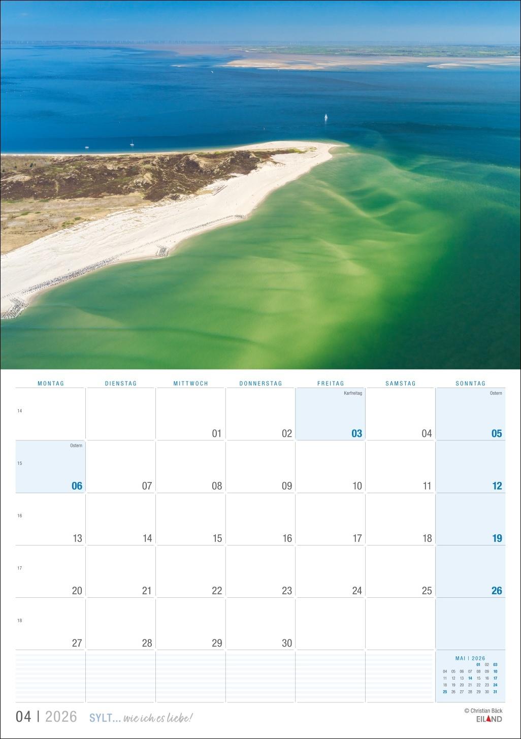 Bild: 9783964023896 | Sylt ... wie ich es liebe Kalender 2026 | Eiland | Kalender | 13 S.