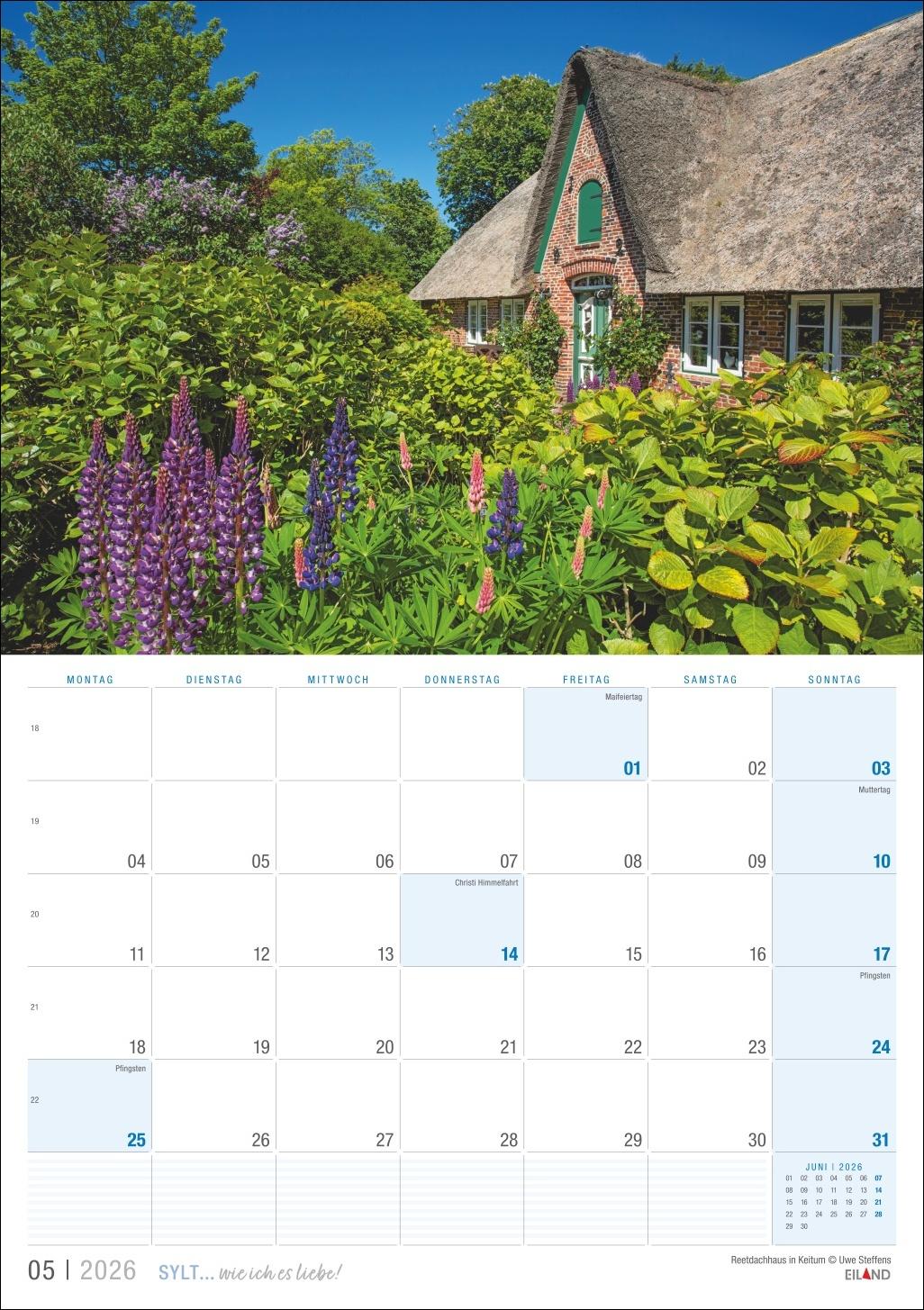 Bild: 9783964023896 | Sylt ... wie ich es liebe Kalender 2026 | Eiland | Kalender | 13 S.