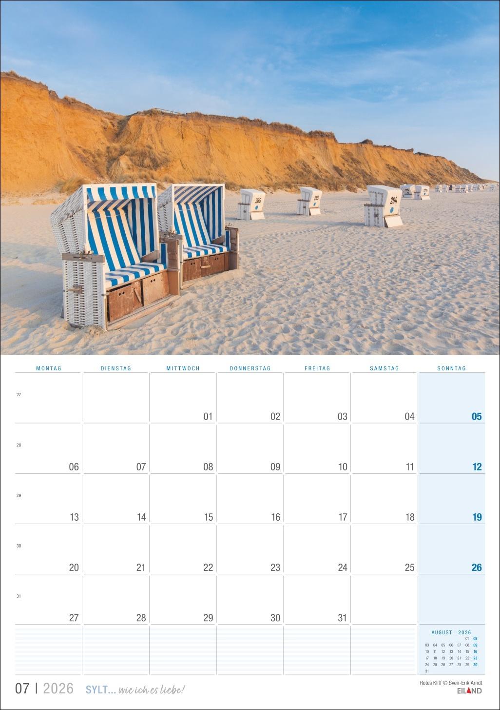 Bild: 9783964023896 | Sylt ... wie ich es liebe Kalender 2026 | Eiland | Kalender | 13 S.