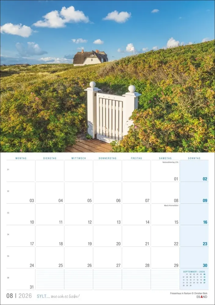 Bild: 9783964023896 | Sylt ... wie ich es liebe Kalender 2026 | Kalender | Deutsch | 2026