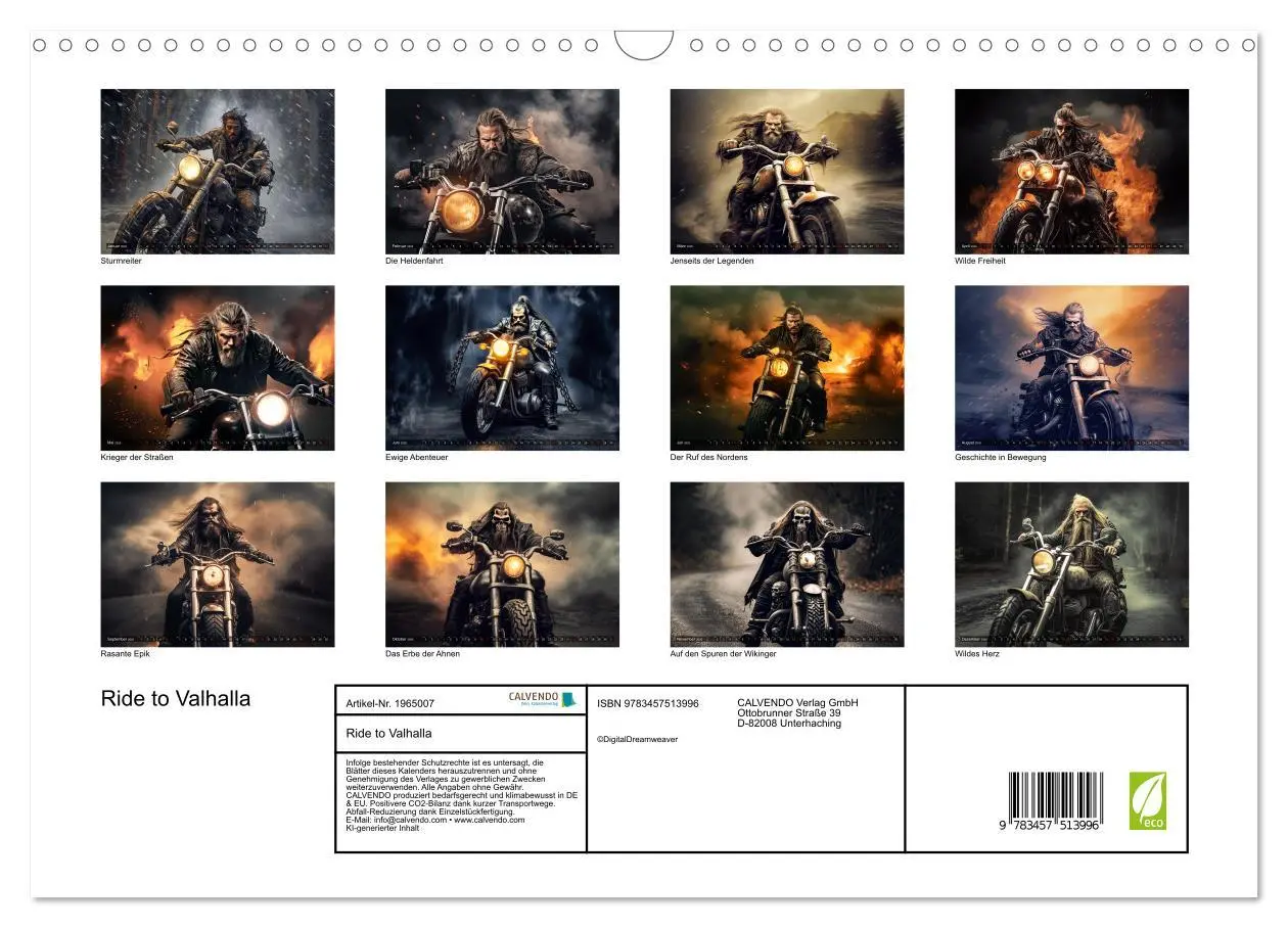 Bild: 9783457513996 | Ride to Valhalla (Wandkalender 2026 DIN A3 quer), CALVENDO...