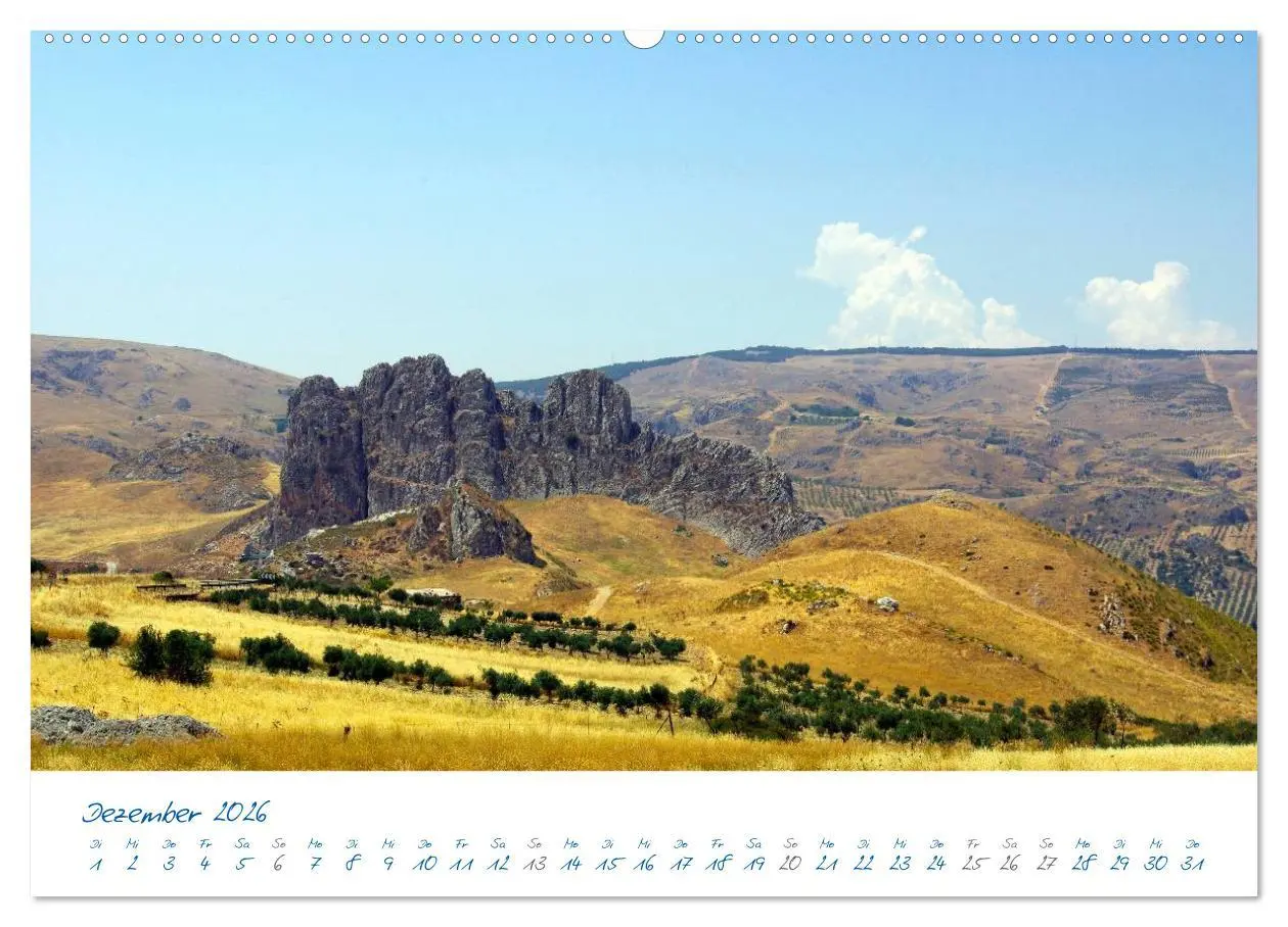 Bild: 9783516223996 | Sizilien (Wandkalender 2026 DIN A2 quer), CALVENDO Monatskalender