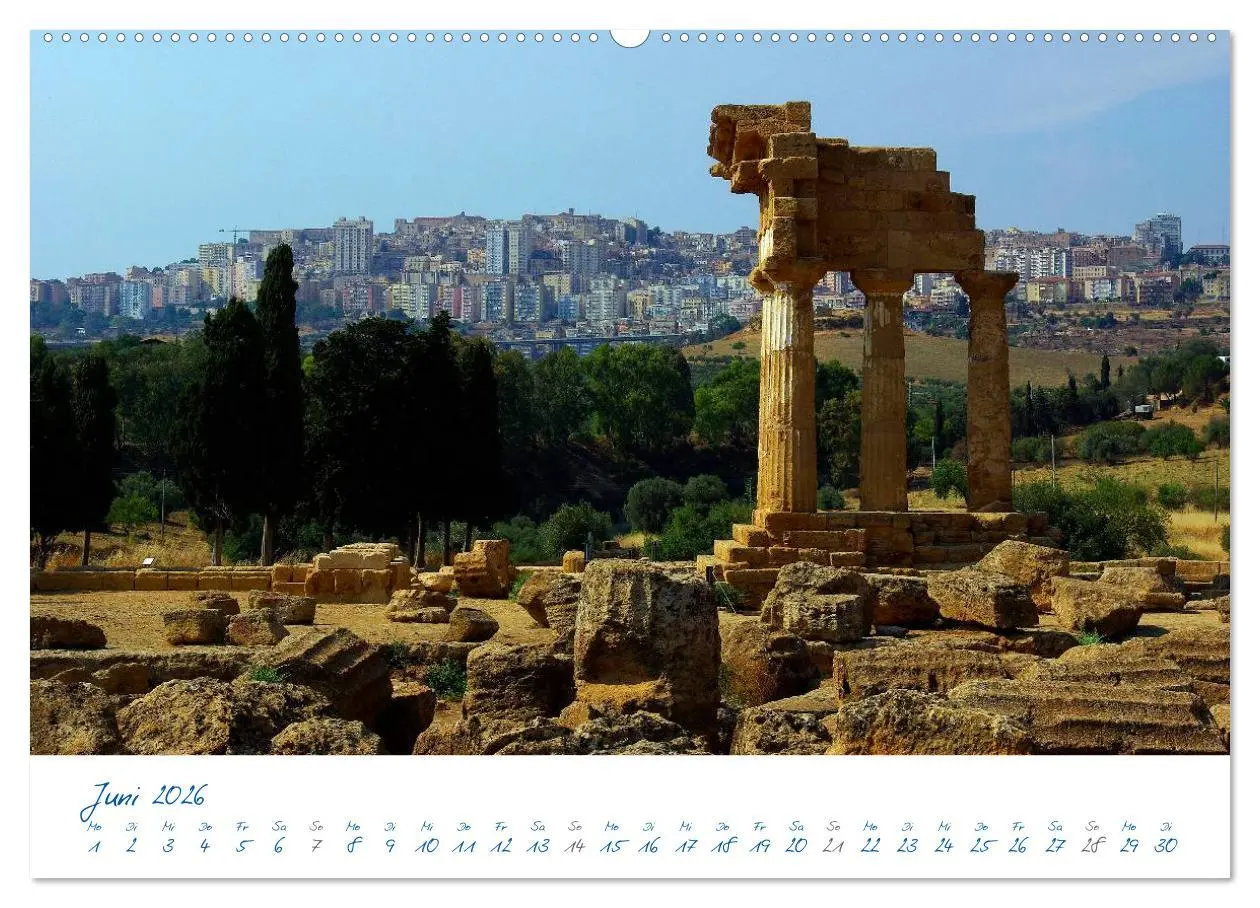 Bild: 9783516223996 | Sizilien (Wandkalender 2026 DIN A2 quer), CALVENDO Monatskalender