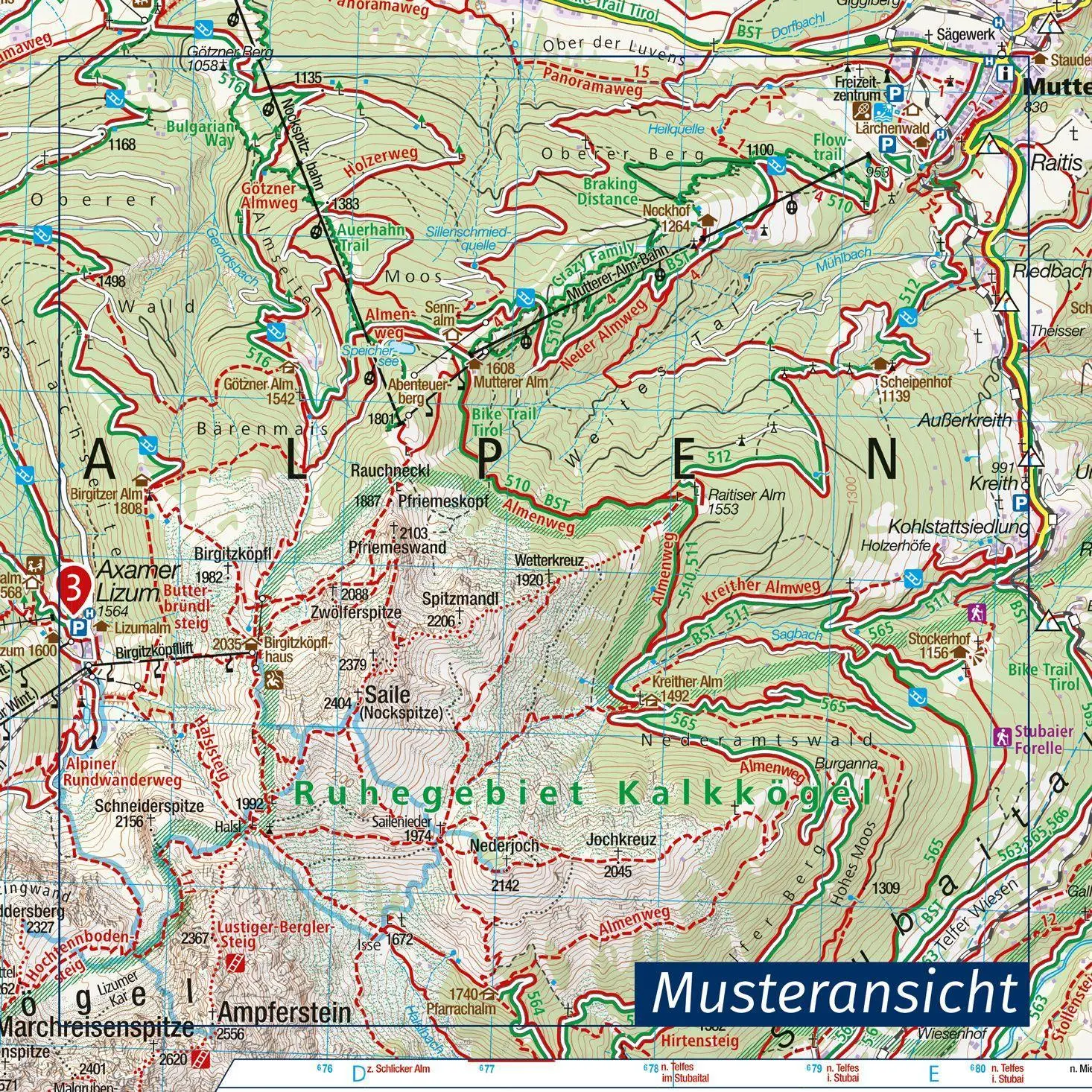Bild: 9783990443996 | KOMPASS Wanderkarte Bad Gastein, Bad Hofgastein, Dorfgastein 1 : 35...