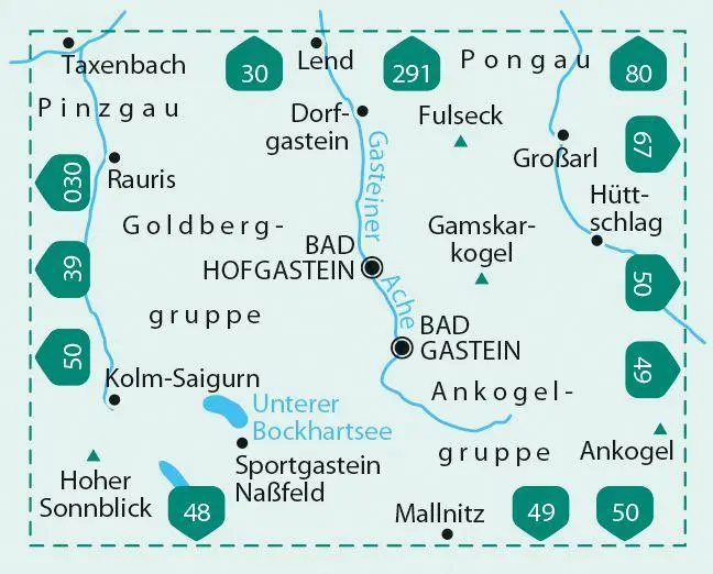 Bild: 9783990443996 | KOMPASS Wanderkarte Bad Gastein, Bad Hofgastein, Dorfgastein 1 : 35...