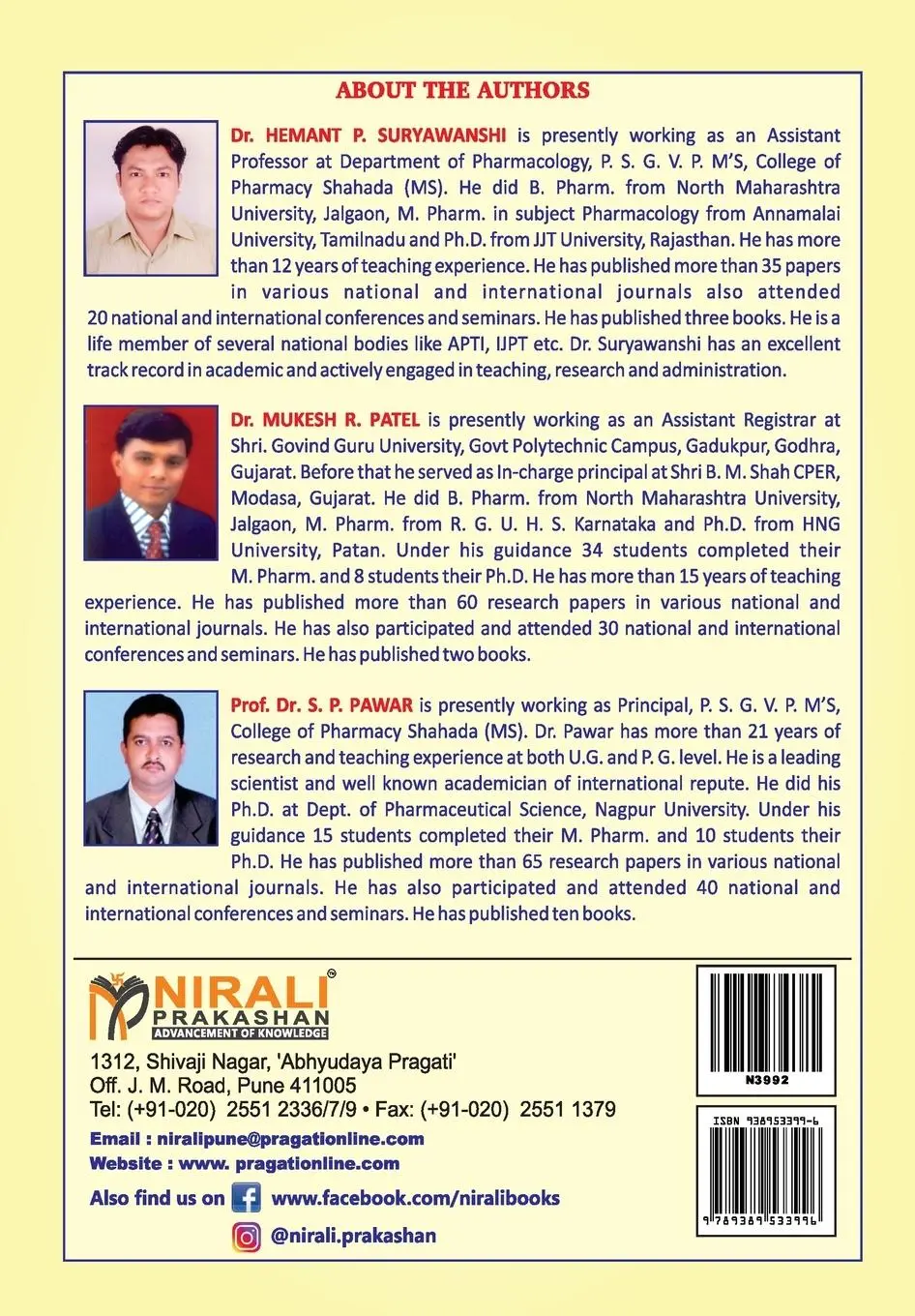 Rückseite: 9789389533996 | PRACTICAL PHARMACOLOGY - II | HemantP. Suryawanshi | Taschenbuch