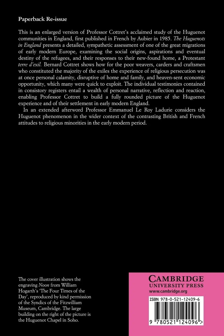 Rückseite: 9780521124096 | The Huguenots in England | Immigration and Settlement C.1550 1700