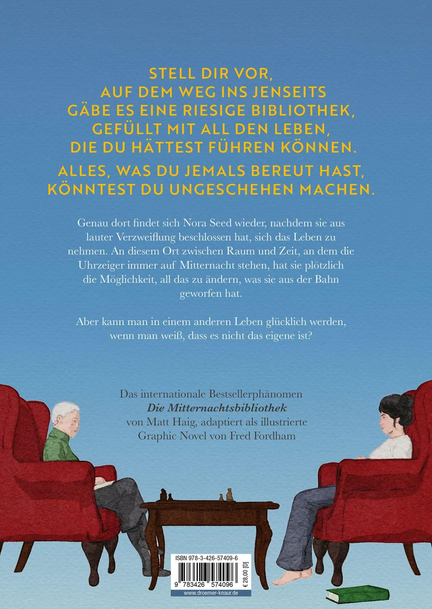 Rückseite: 9783426574096 | Die Mitternachtsbibliothek. Graphic Novel | Matt Haig | Buch | 272 S.