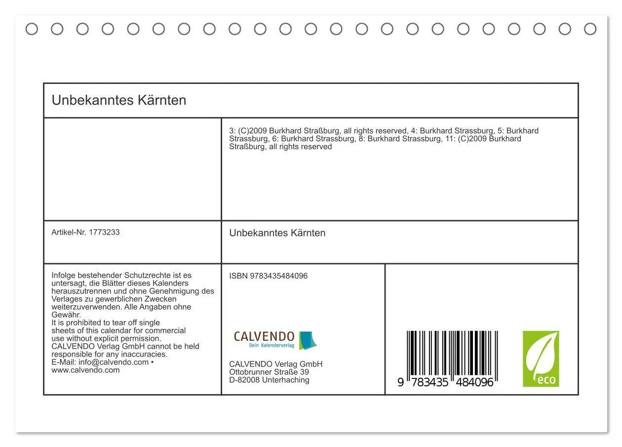 Bild: 9783435484096 | Unbekanntes Kärnten (Tischkalender 2025 DIN A5 quer), CALVENDO...
