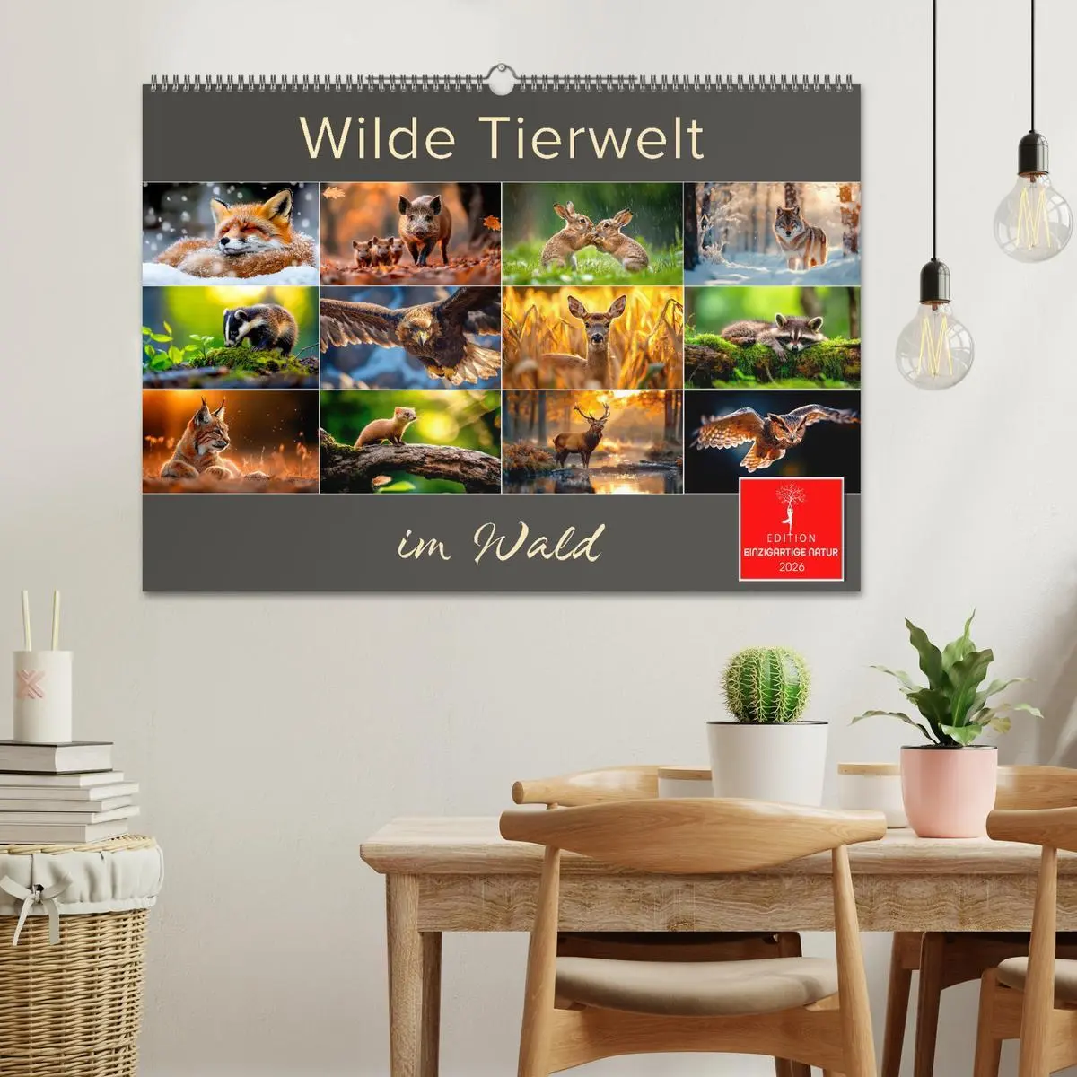Bild: 9783457334096 | Wilde Tierwelt im Wald (Wandkalender 2026 DIN A2 quer), CALVENDO...