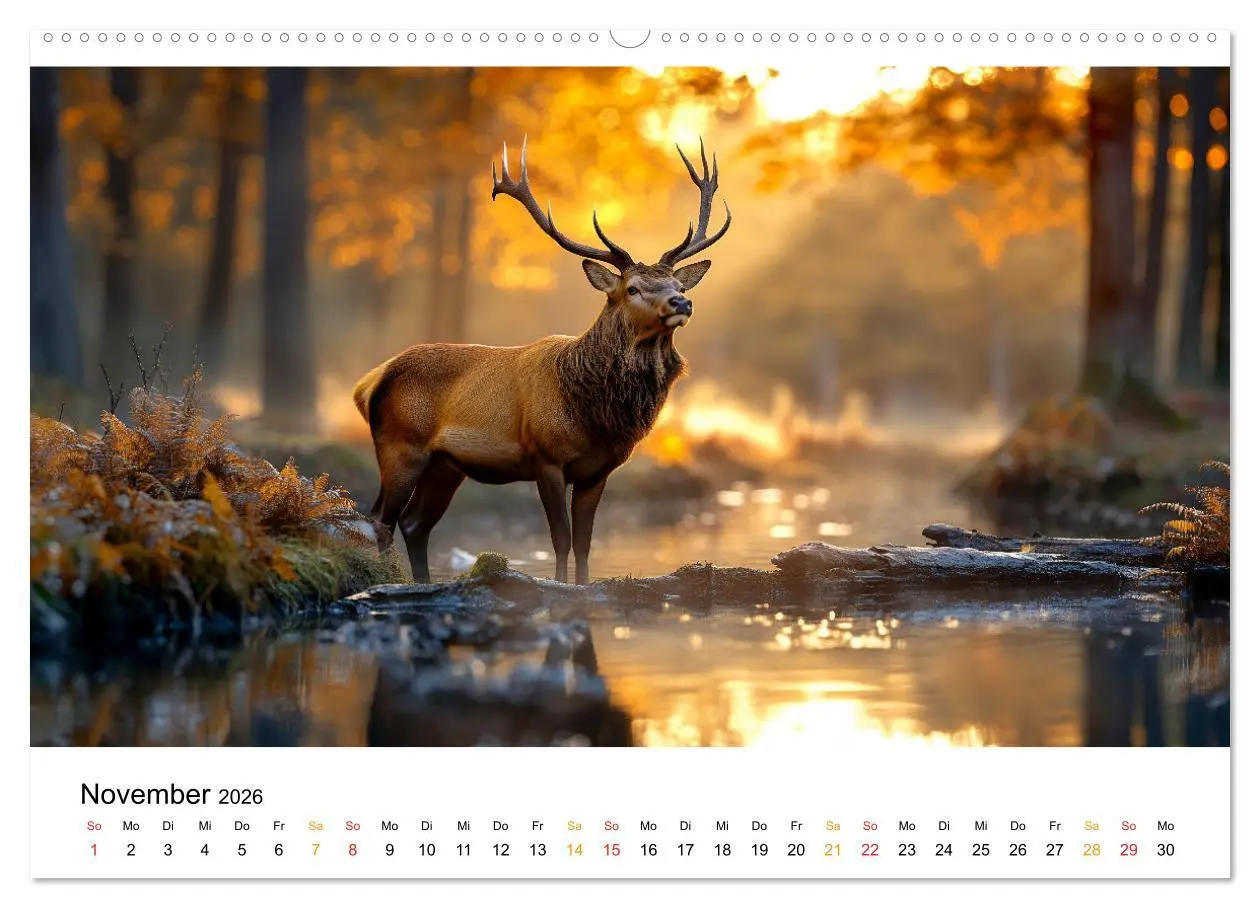 Bild: 9783457334096 | Wilde Tierwelt im Wald (Wandkalender 2026 DIN A2 quer), CALVENDO...