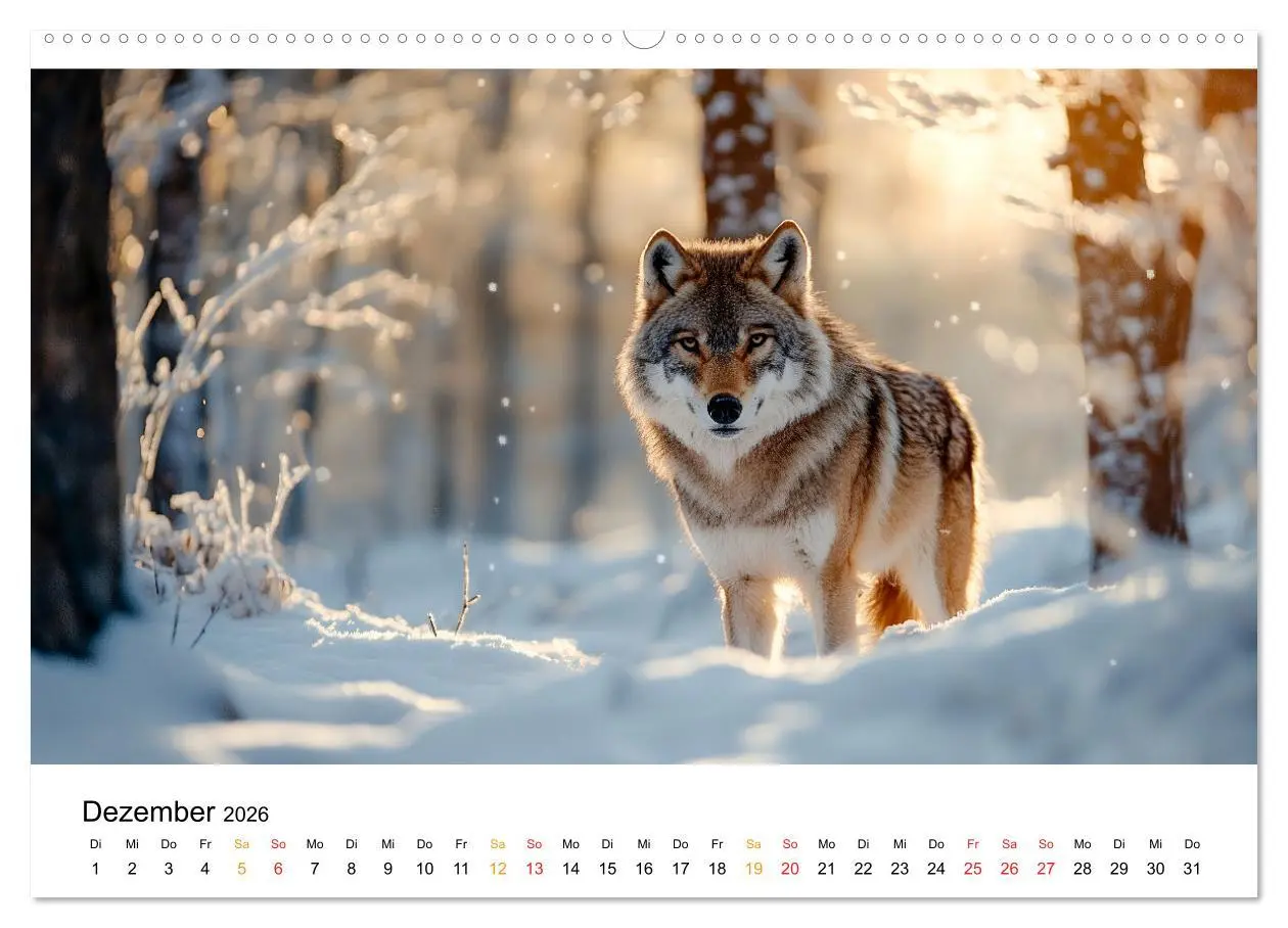 Bild: 9783457334096 | Wilde Tierwelt im Wald (Wandkalender 2026 DIN A2 quer), CALVENDO...