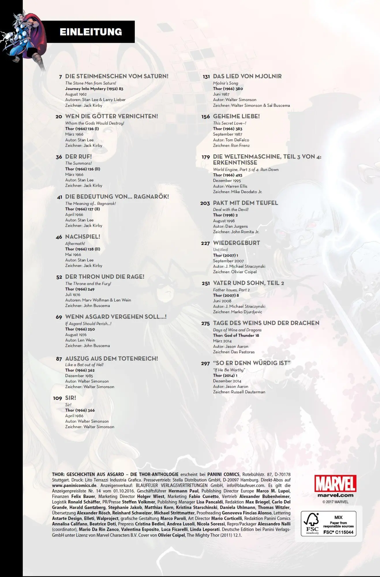 Bild: 9783741604096 | Thor Anthologie: Geschichten aus Asgard | Geschichten aus Asgard