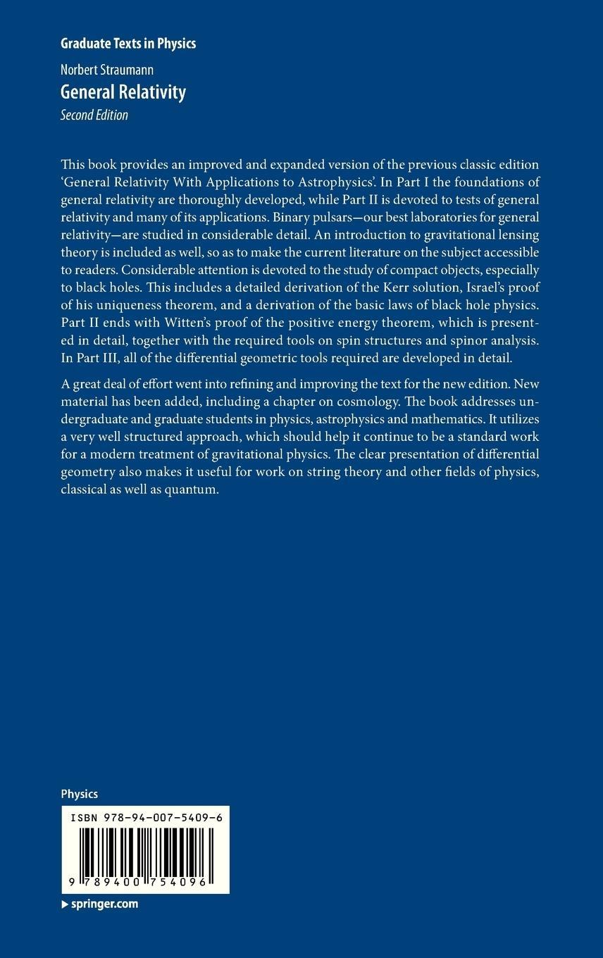 Rückseite: 9789400754096 | General Relativity | Norbert Straumann | Buch | xx | Englisch | 2012