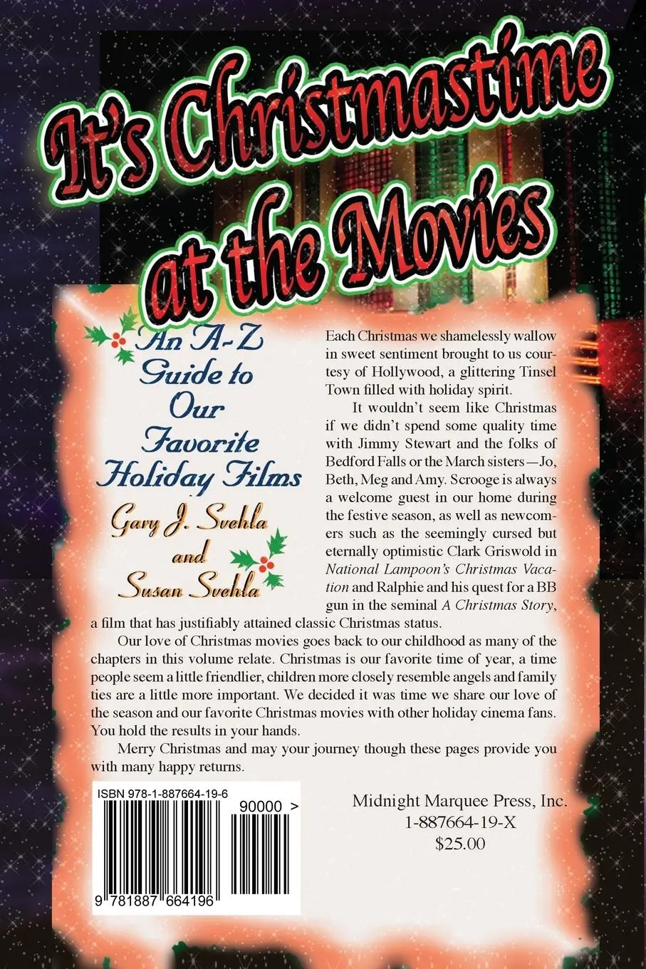 Rückseite: 9781887664196 | It's Christmastime at the Movies An A-Z Guide of Our Favorite...