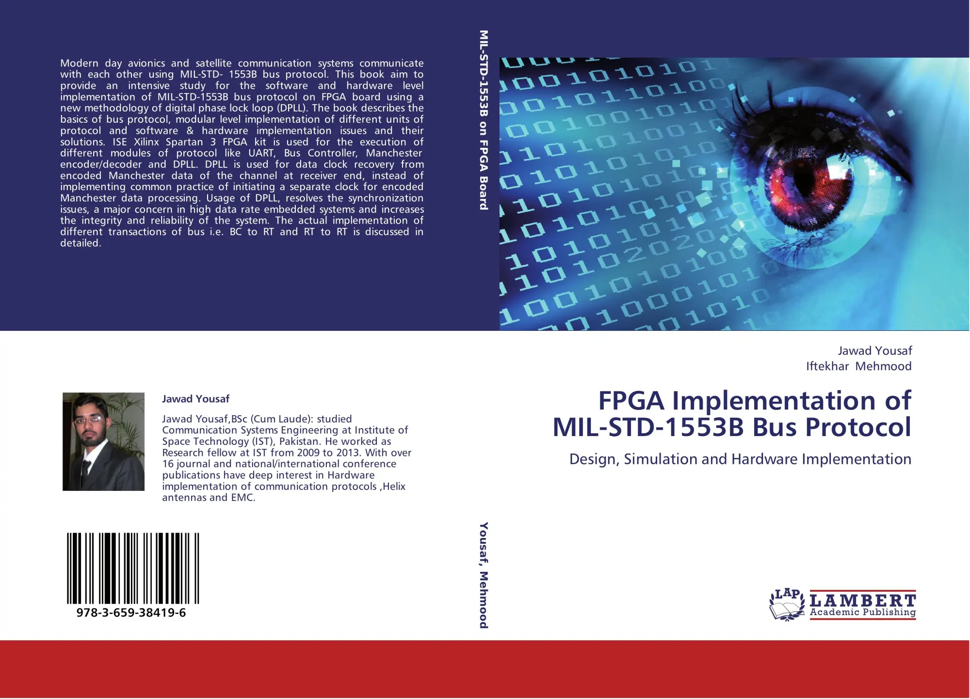 Cover: 9783659384196 | FPGA Implementation of MIL-STD-1553B Bus Protocol | Yousaf (u. a.)
