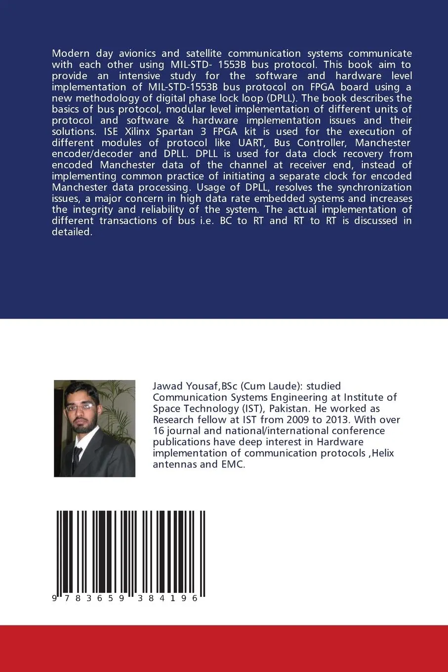 Rückseite: 9783659384196 | FPGA Implementation of MIL-STD-1553B Bus Protocol | Yousaf (u. a.)