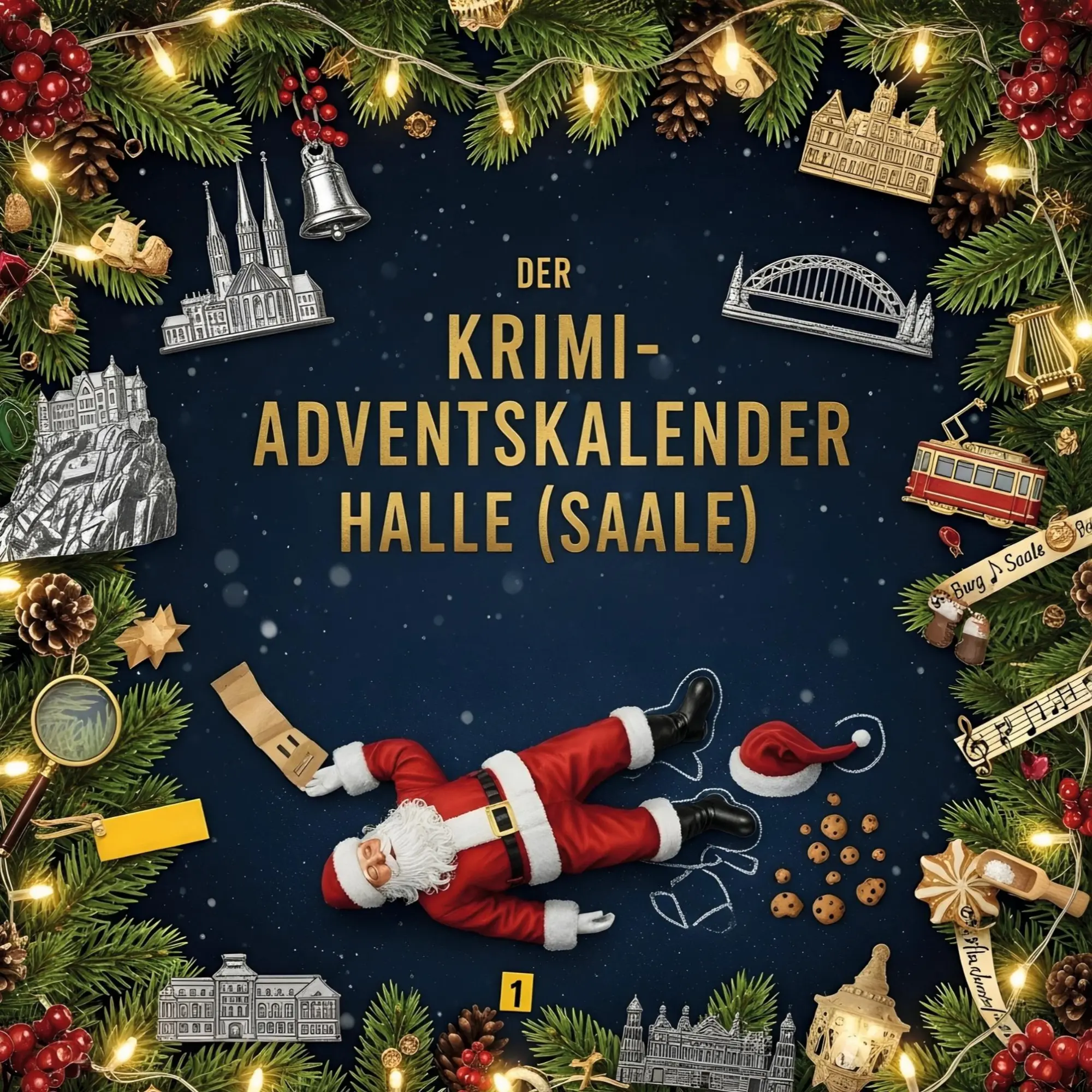 Cover: 9783695304196 | Der Krimi-Adventskalender Halle (Saale) | Mordsverdächtig in 24 Akten