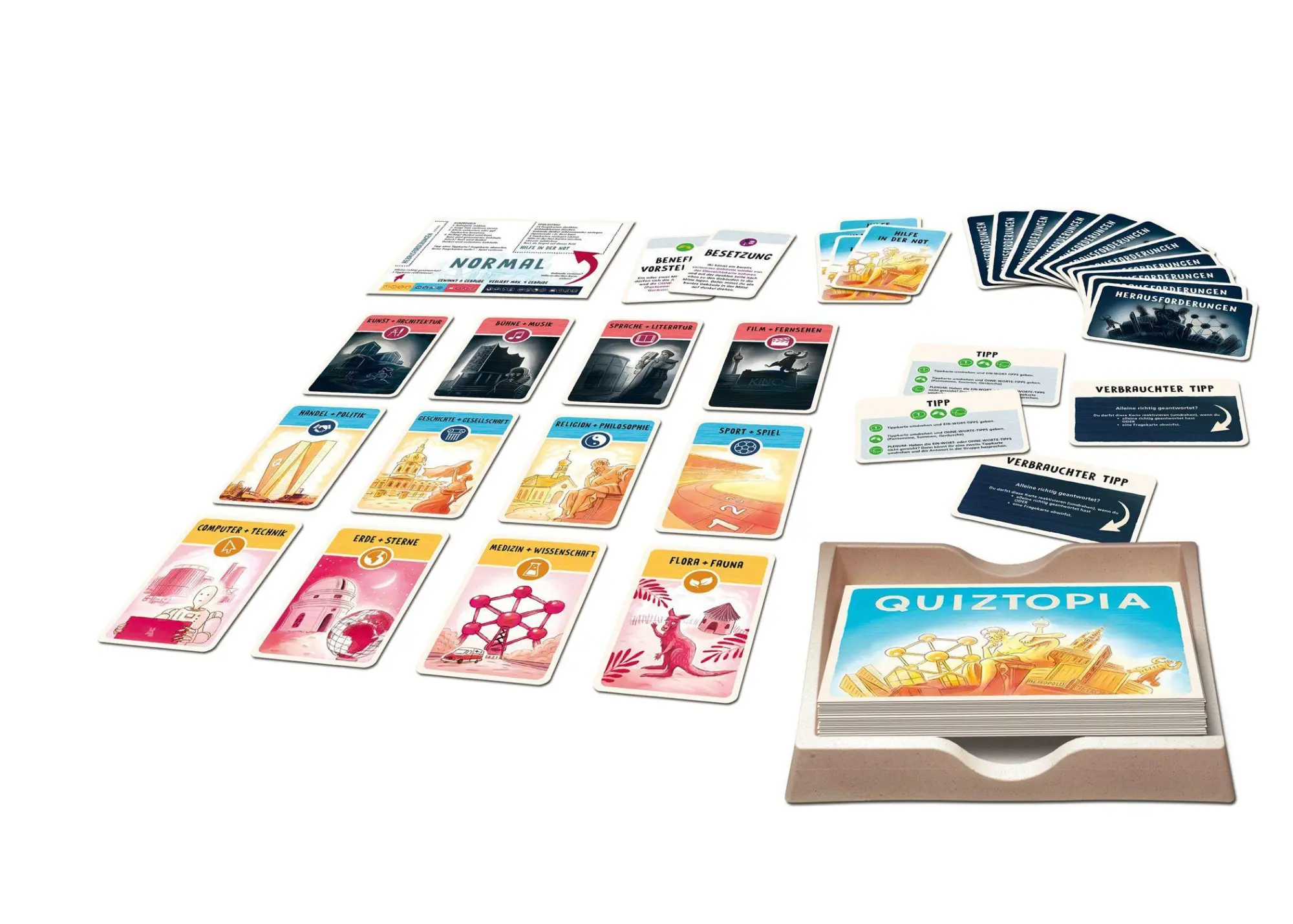 Bild: 4002051694296 | Quiztopia | 1 - 6 Spieler | Marc-Uwe Kling | Spiel | Brettspiel | 2019