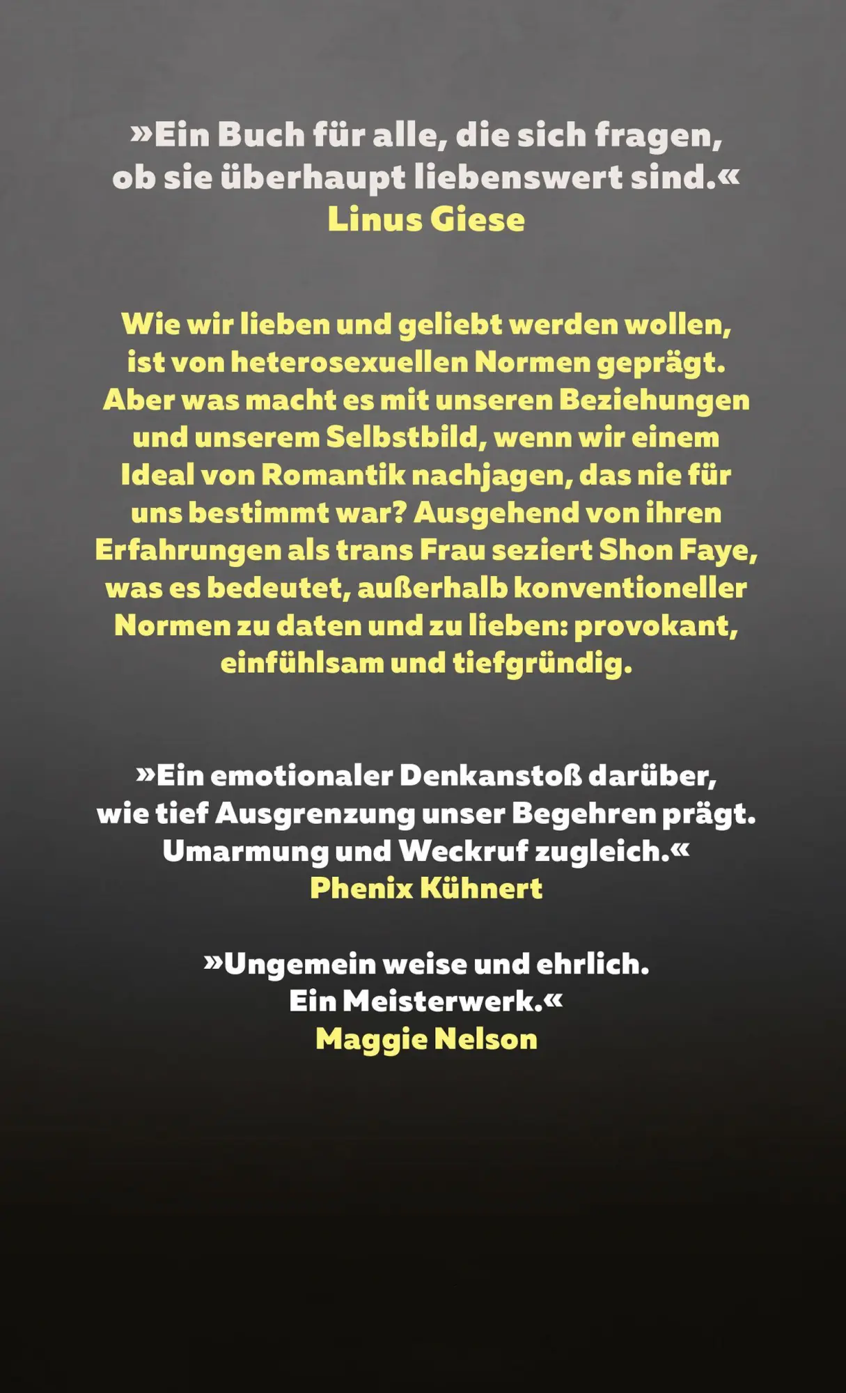 Bild: 9783446284296 | Love in Exile | Queerness, Sehnsucht und warum Dating harte Arbeit ist