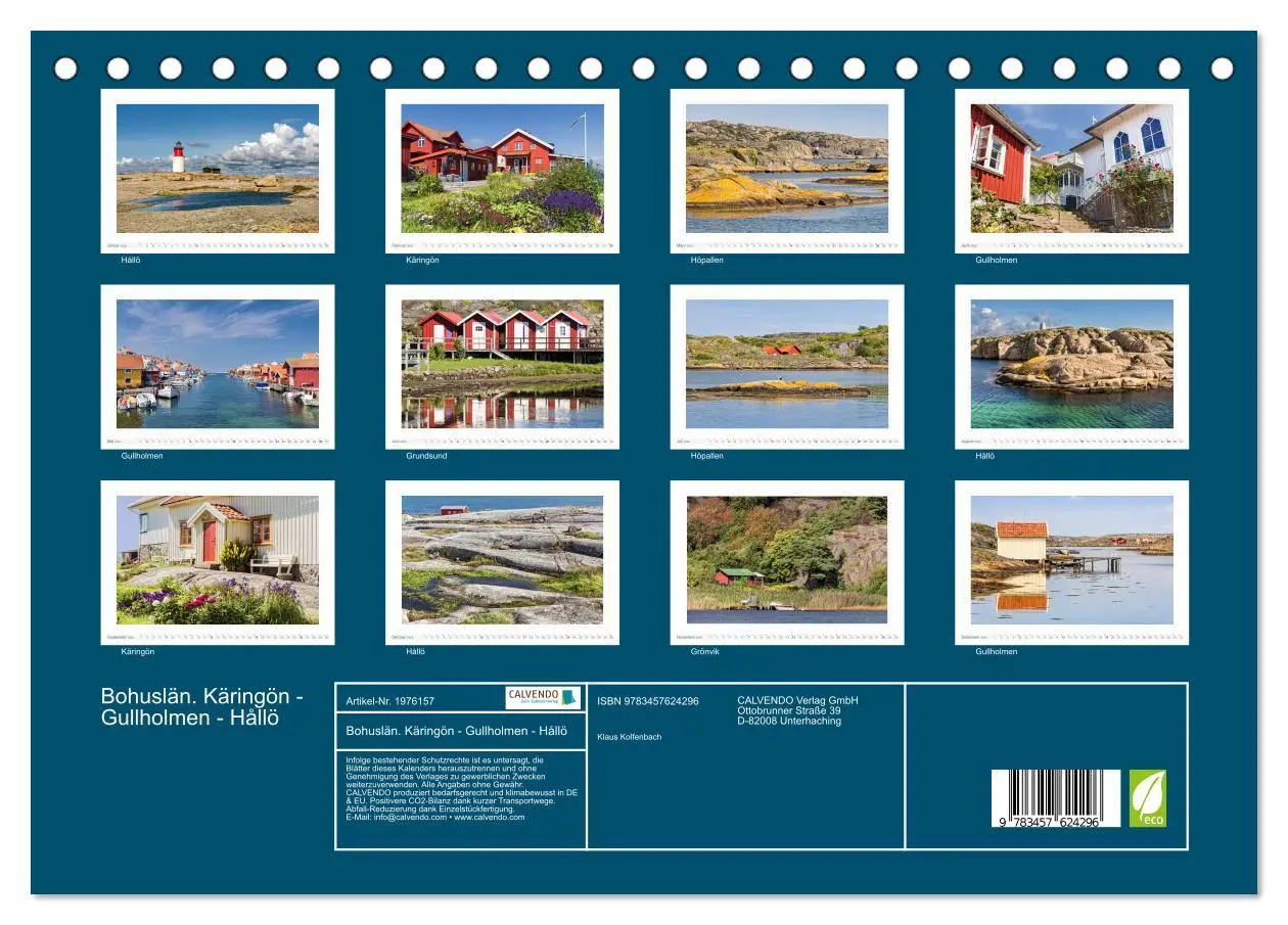 Bild: 9783457624296 | Bohuslän. Käringön - Gullholmen - Hållö (Tischkalender 2026 DIN A5...