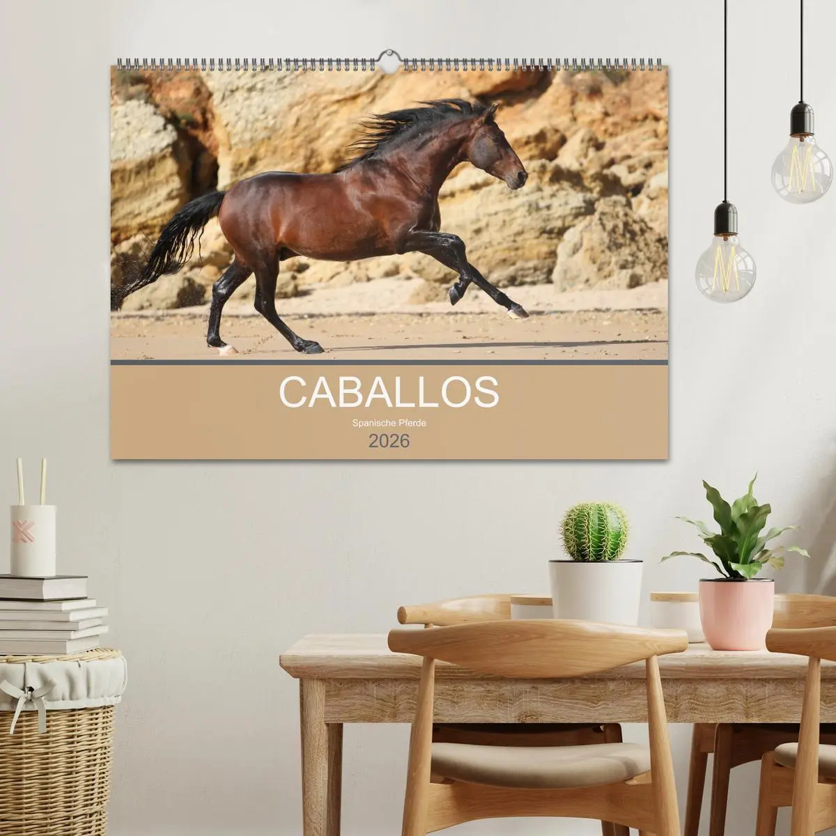 Bild: 9783516024296 | Caballos Spanische Pferde 2026 (Wandkalender 2026 DIN A2 quer),...