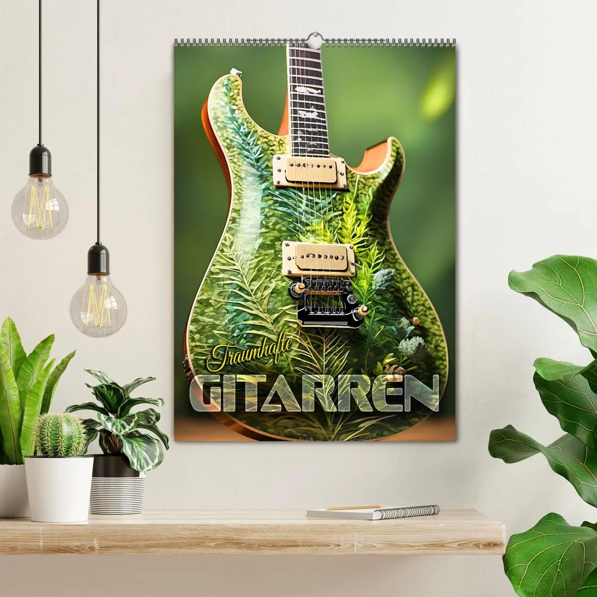 Bild: 9783516264296 | Traumhafte Gitarren (Wandkalender 2026 DIN A2 hoch), CALVENDO...