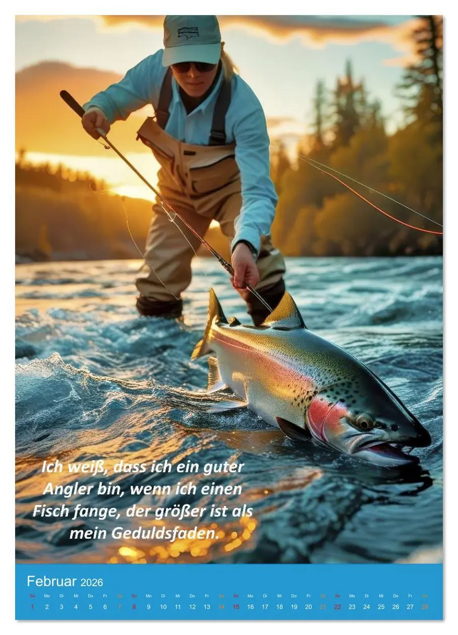 Bild: 9783516644296 | Fliegenfischen am Fluss (hochwertiger Premium Wandkalender 2026 DIN...
