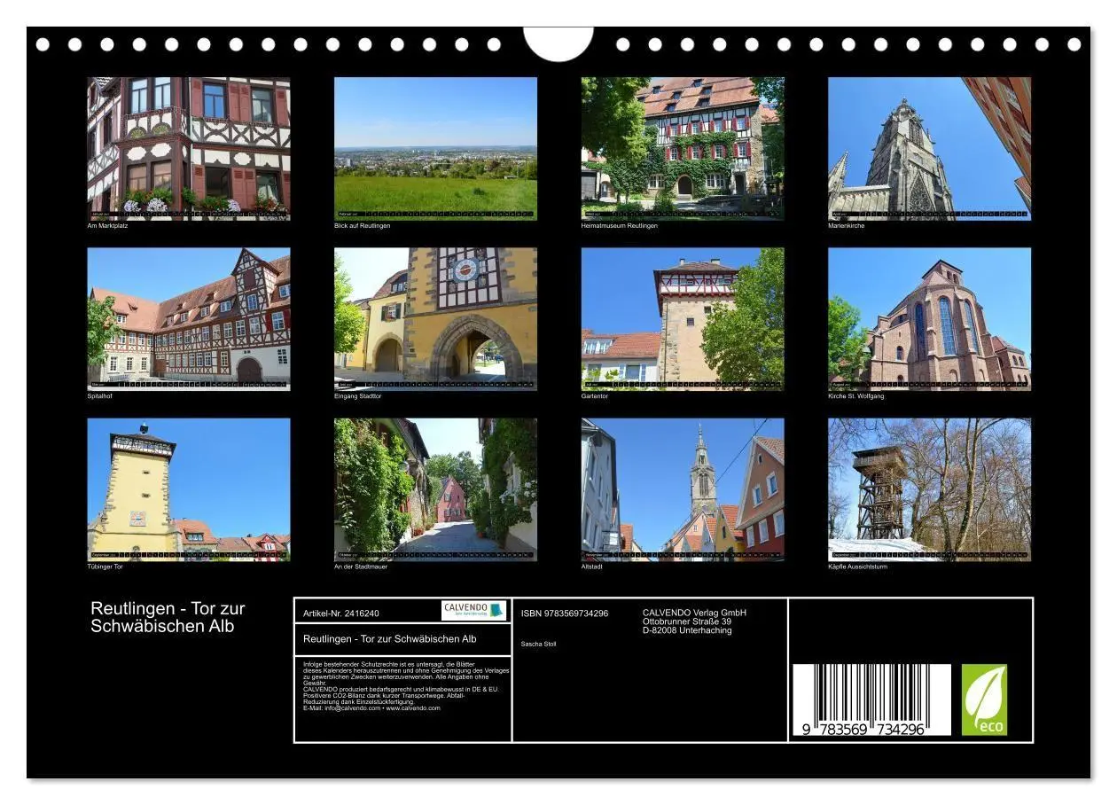 Bild: 9783569734296 | Reutlingen - Tor zur Schwäbischen Alb (Wandkalender 2027 DIN A4...