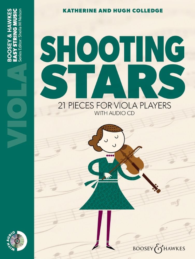 Cover: 9790060134296 | Shooting Stars | 21 Pieces For Viola Players | Colledge | Buch + CD