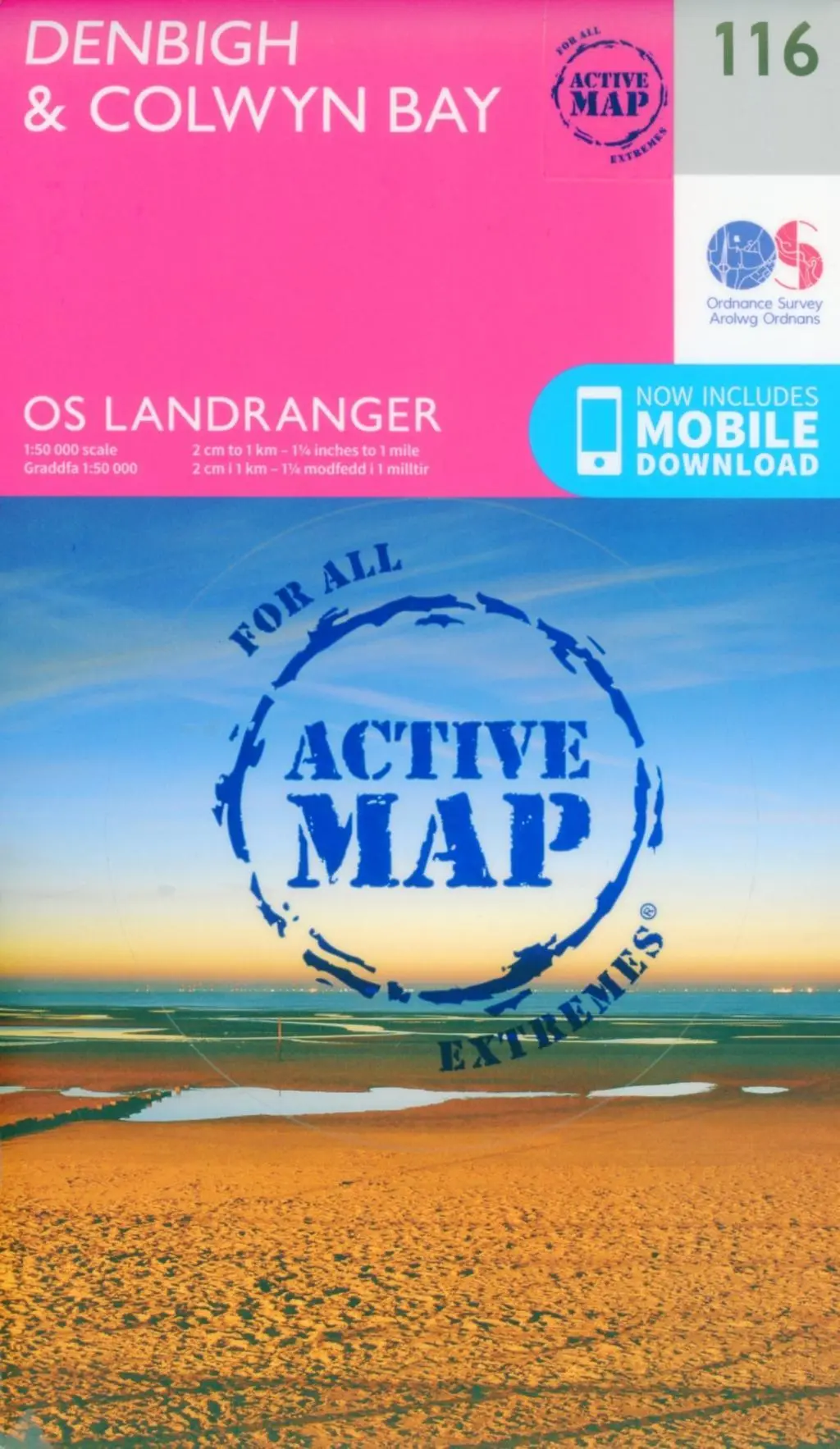 Cover: 9780319474396 | Denbigh &amp; Colwyn Bay | Ordnance Survey | (Land-)Karte | Englisch