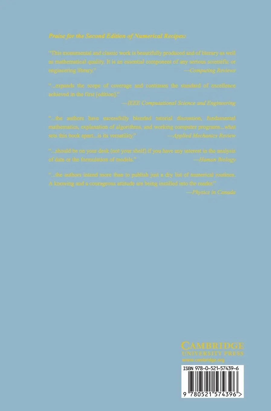 Rückseite: 9780521574396 | Numerical Recipes in FORTRAN 90 | William H. Press | Buch | 1486 S.
