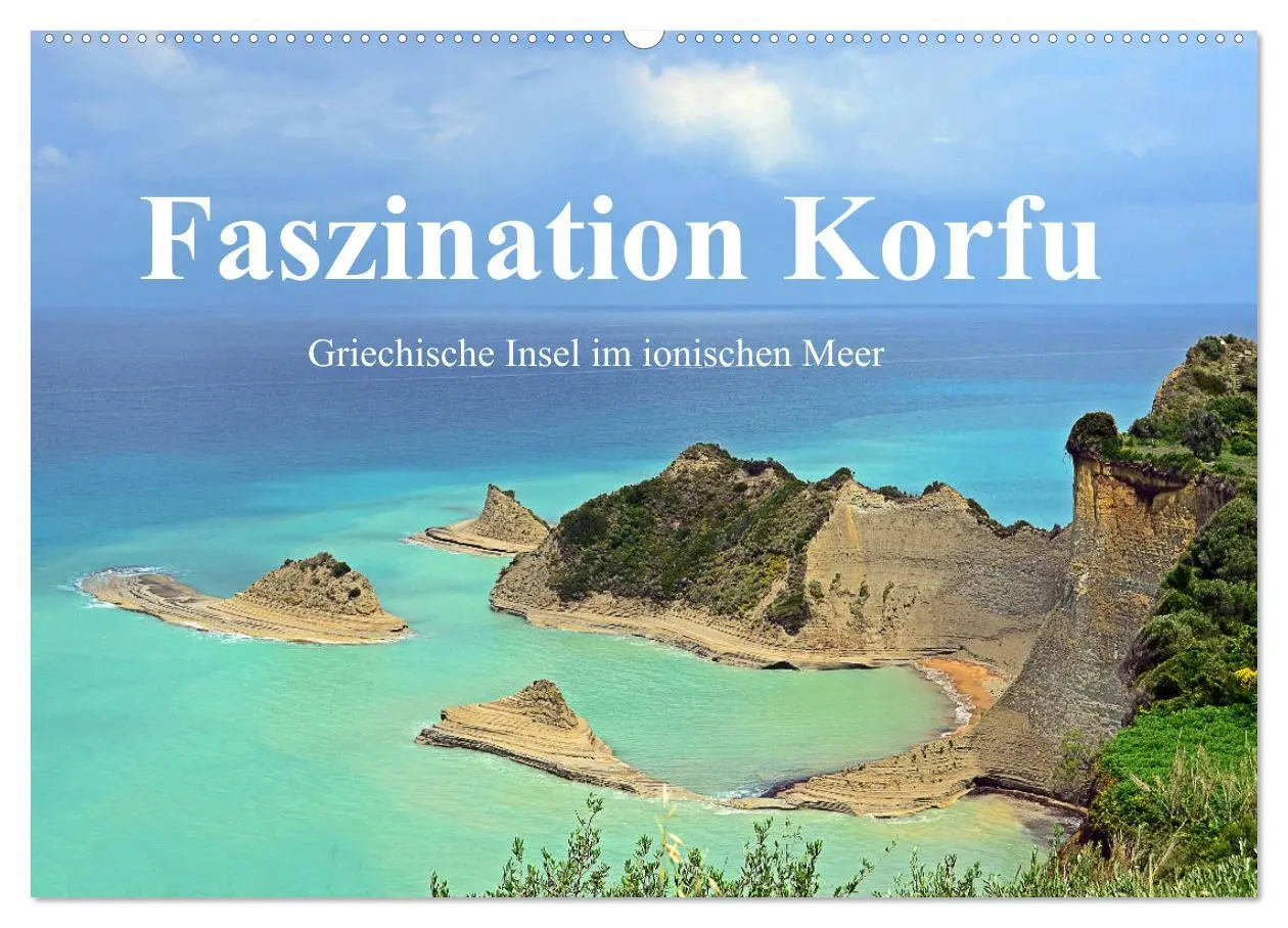 Cover: 9783457784396 | Faszination Korfu (Wandkalender 2026 DIN A2 quer), CALVENDO...