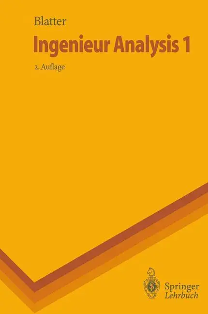 Cover: 9783540604396 | Ingenieur Analysis 1 | Christian Blatter | Taschenbuch | Paperback | x