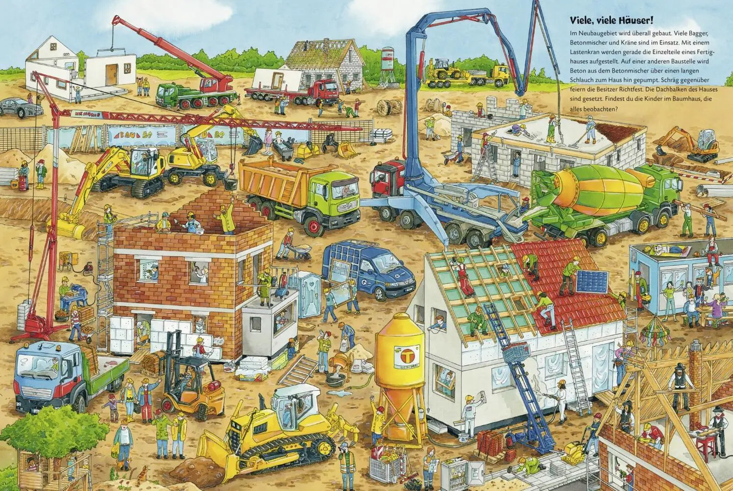 Bild: 9783737334396 | Duden 24+: Bagger, Kran und Tunnelbau. Das große Wimmelbuch von der...