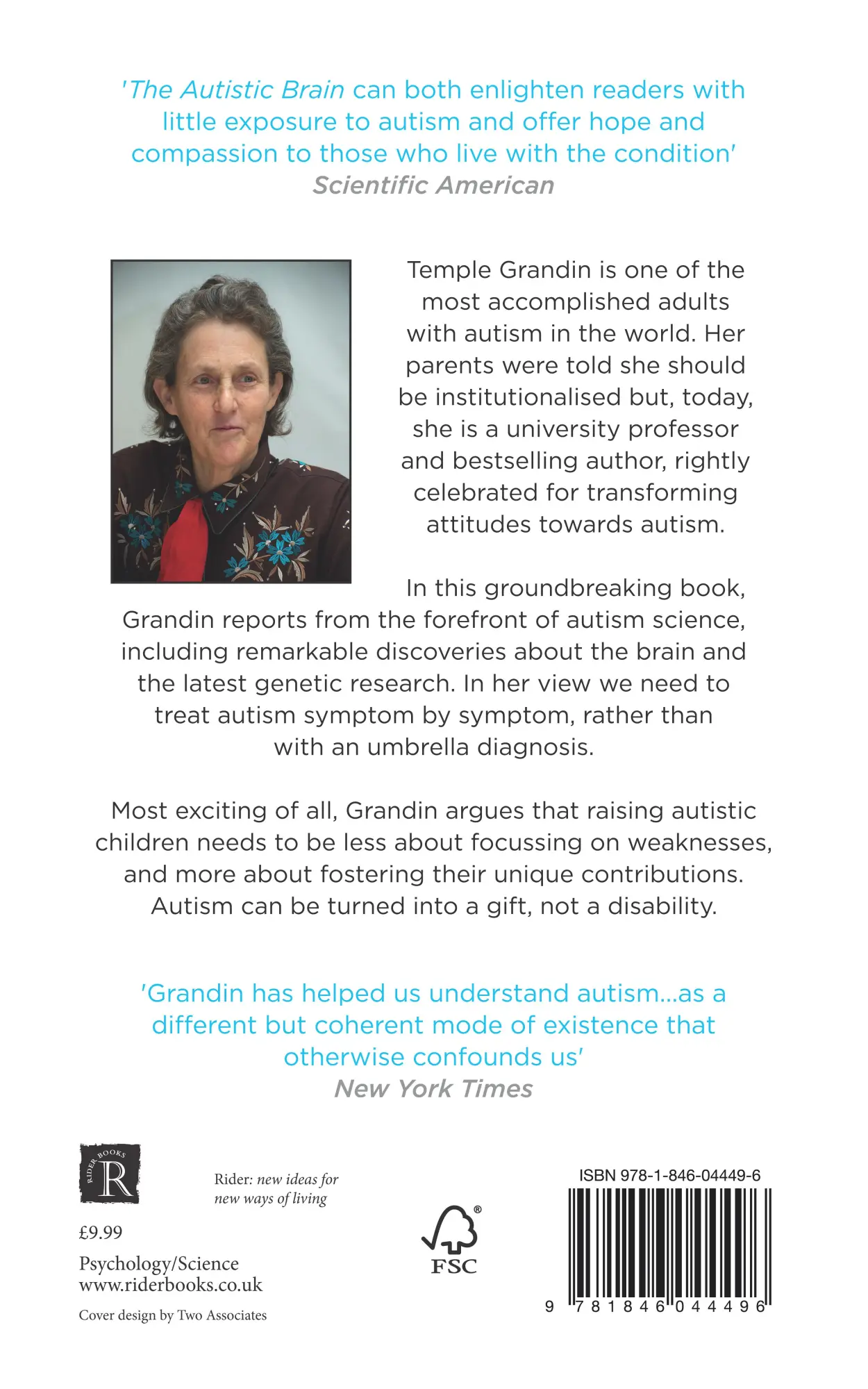 Rückseite: 9781846044496 | The Autistic Brain | Temple Grandin (u. a.) | Taschenbuch | Englisch