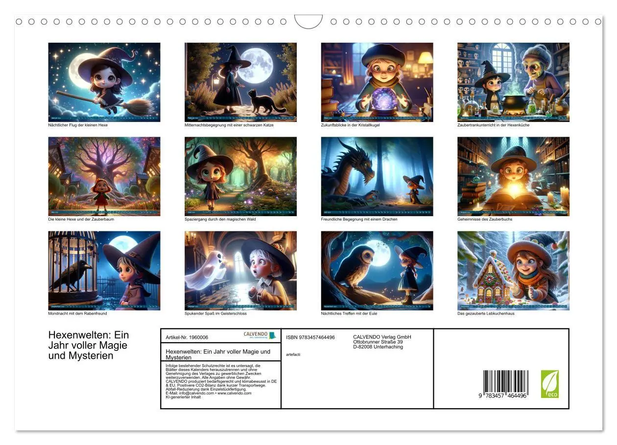 Bild: 9783457464496 | Hexenwelten: Ein Jahr voller Magie und Mysterien (Wandkalender 2026...