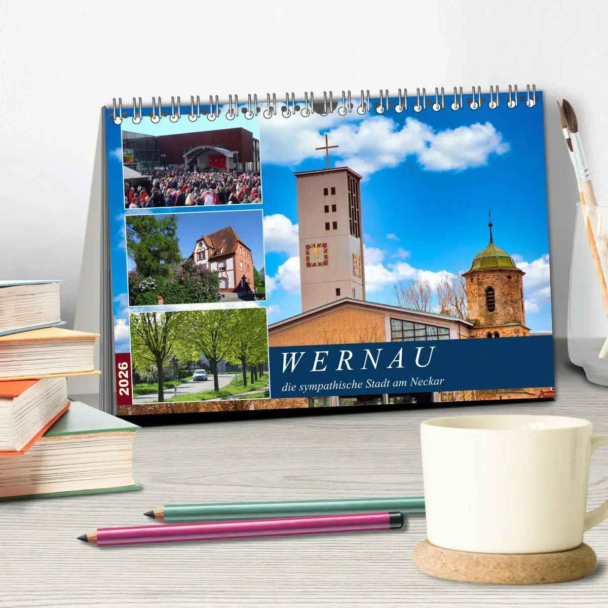 Bild: 9783457604496 | Wernau, die sympathische Stadt am Neckar (Tischkalender 2026 DIN A5...