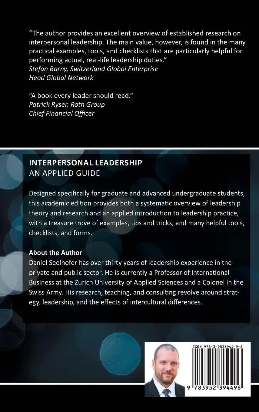 Rückseite: 9783952394496 | Interpersonal Leadership | An Applied Guide | Daniel Seelhofer | Buch