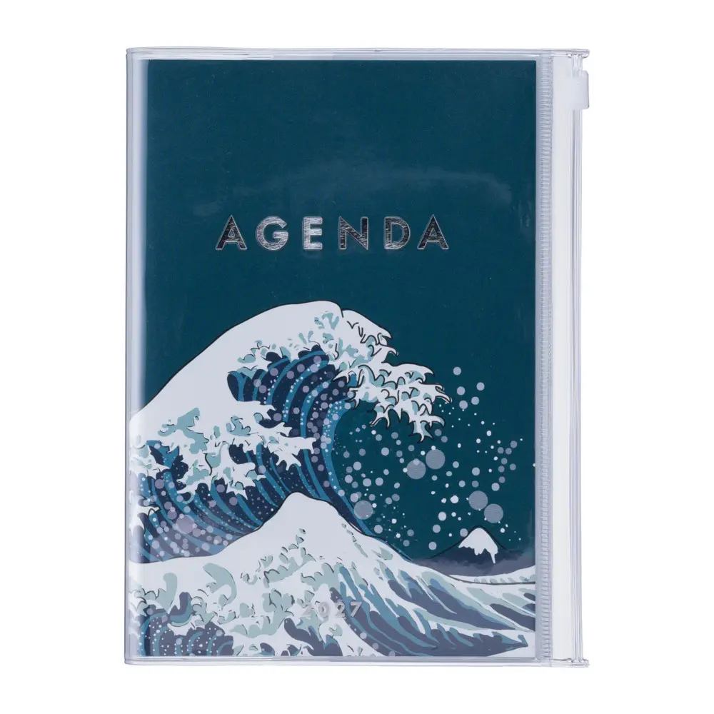 Mark's 2026/2027 Diary B6 Japan, Wavy Navy