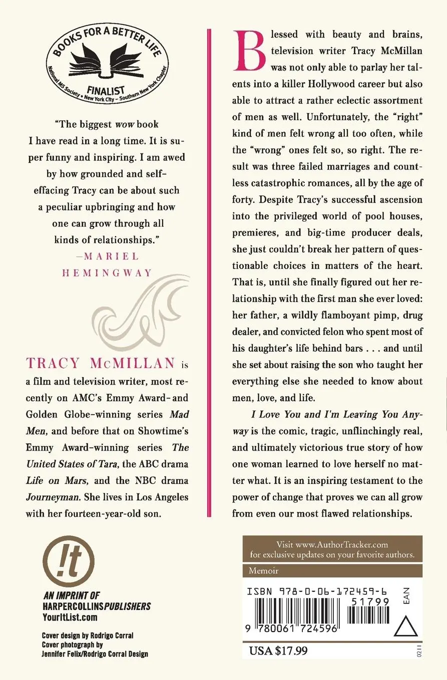 Rückseite: 9780061724596 | I Love You and I'm Leaving You Anyway | A Memoir | Tracy Mcmillan