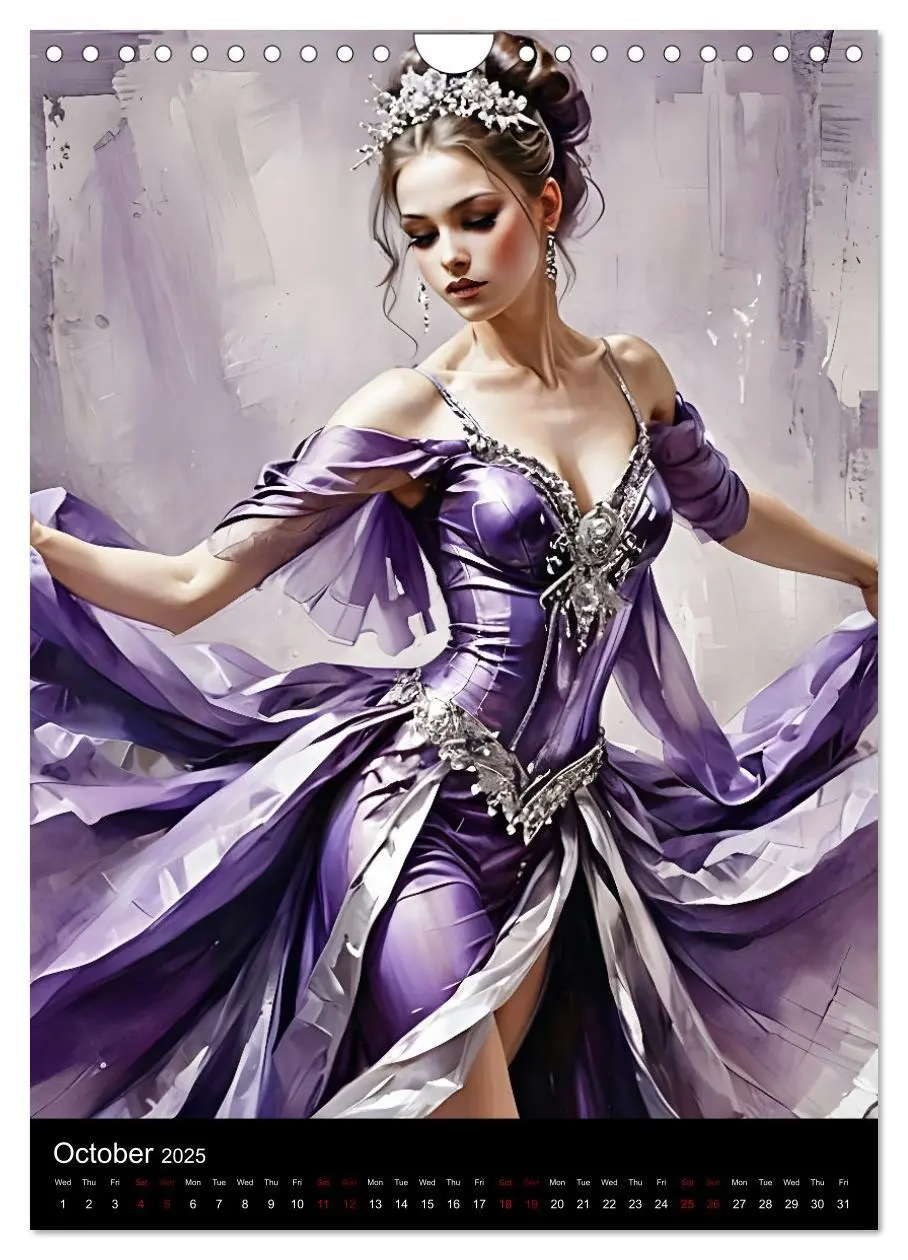Bild: 9781325984596 | Dancing Elegance (Wall Calendar 2025 DIN A4 portrait), CALVENDO 12...