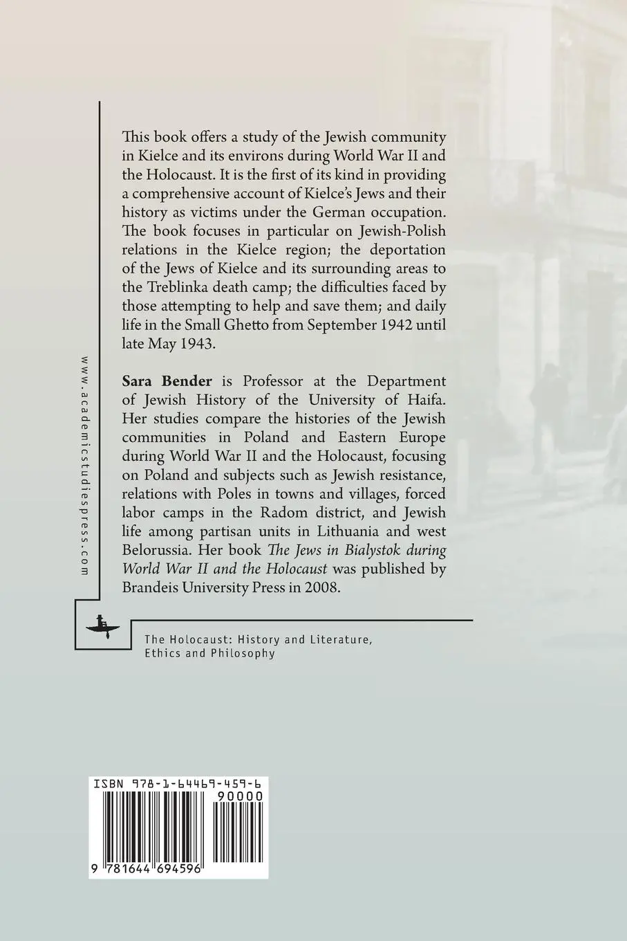 Rückseite: 9781644694596 | In Enemy Land | The Jews of Kielce and the Region, 1939-1946 | Bender
