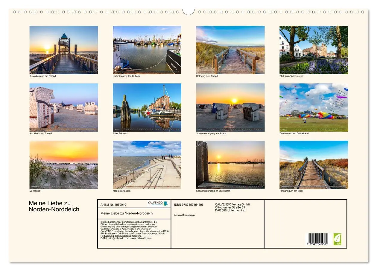 Bild: 9783457454596 | Meine Liebe zu Norden-Norddeich (Wandkalender 2026 DIN A2 quer),...